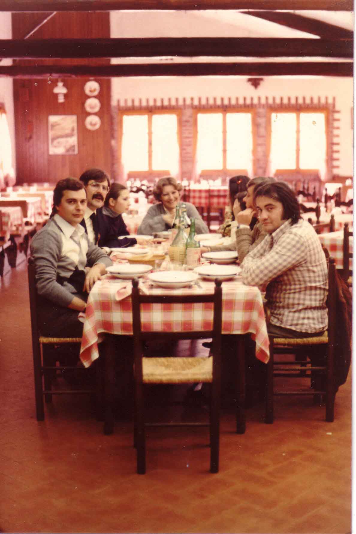 Pratomagno 1976 con i colleghi